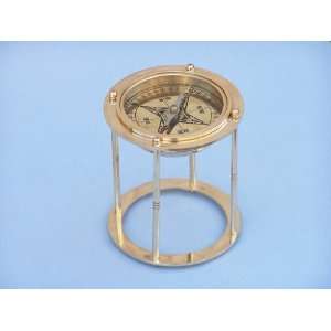  Compass on Stand 4     Nautical Decorative Gift Solid Brass Home 
