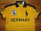 Ralph Lauren Polo R.L.P.C. Yellow Germany Custom Fit Big Pony Shirt L