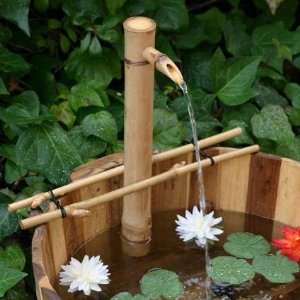  Calming Bamboo Water Spout & Pump Fountain Kit