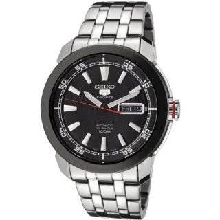 Seiko Mens SNZH65 Seiko 5 Automatic Black Dial Stainless Steel Watch