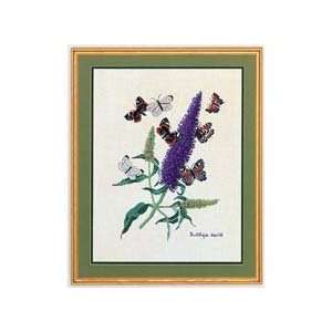    Butterflies & Plant Counted Cross Stitch Kit Arts, Crafts & Sewing