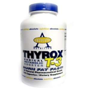  Absolute Nutrition Thyrox T 3   180 ct Health & Personal 