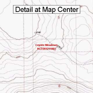  USGS Topographic Quadrangle Map   Coyote Meadows, Oregon 