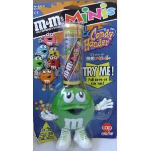  M&Ms Minis Candy Hander Candy Dispenser   Green M&M 