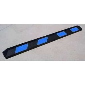  Parking Lot Wheel Stop   with Blue reflective strips Sign 
