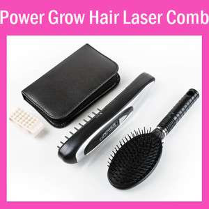Power Grow Laser Massage Comb Kit Regrow for Hair Loss Therapy Growth 