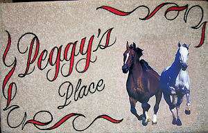 HORSE,HORSES,door mat,personalized,cowboy  