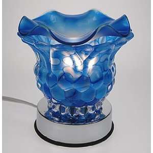  Electric Oil Warmer   Blue Touch Lamp With Jar of Scented 