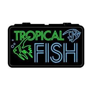  Backlit Lighted Sign   Tropical Fish