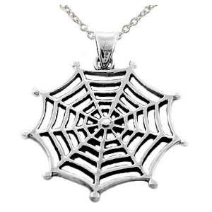  Sterling Silver Spider Web Jewelry