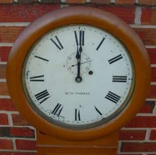 EARLY 1900S SETH THOMAS OAK LONG DROP REGULATOR WALL CLOCK L@@K 