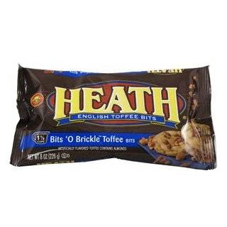   Pieces, Heath Bits o Brickle Toffee Bits, 8 Ounce Bags (Pack of 12