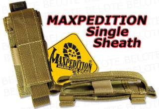 Maxpedition Knife / Tool Single Sheath KHAKI 1411K NEW  