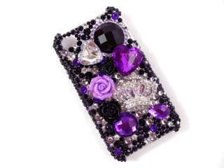 Juicy Couture Inspired IPhone 4 4G 4GS Crown Rhinestone Bling Case 