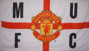 Official MANCHESTER UNITED MUFC Crest Football New FLAG  