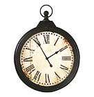 Large Rustic Pocket Watch Wood Wall Clock  