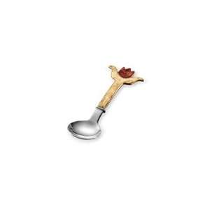 Brass Tulip Spoon   Sugar Spoon   Unique Tableware  
