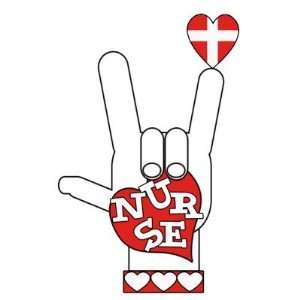 Asl I Love You Sign Language   Hand Heart Nurse Pins 