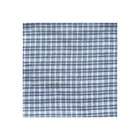 Patch Magic Blue and White Plaid Bed Curtain