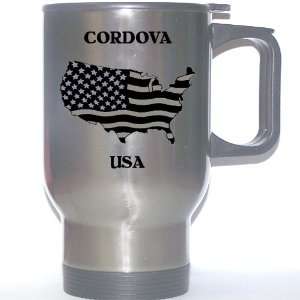  US Flag   Cordova, Alaska (AK) Stainless Steel Mug 