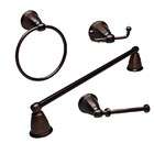   Piece Bathroom Accessory Set With 24 Towel Bar   Oil Rubbed Bronze