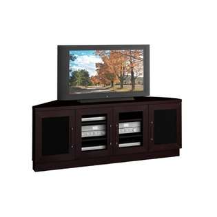 Furnitech 60 Contemporary Corner TV Stand in Wenge 