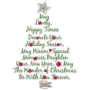 Christmas Tree Quote Peel & Stick Giant Wall Decals  RoomMates Tools 