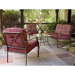 Newbury 4 pc. Deep Seating Set  Essential Garden Outdoor Living Patio 