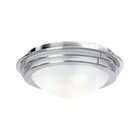   steel glass frosted light bulb 1 75w a19 med f incand flush mount