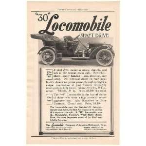   30 Shaft Drive Automobile Car Print Ad (50772)