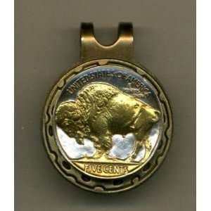   Sterling Silver Coin Ball Marker   Buffalo nickel (minted 1913   1938