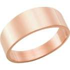   14k Rose Gold Flat Wedding Ring 8mm wide, 1.5 mm thick (Finger9