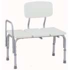 EVA Medical Bathtub transfer Bench/Bath Chair With Back, Wide Seat 