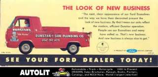 1962 Ford Econoline Pickup Mailer Brochure Leesburg FL  