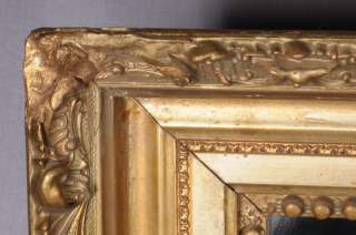 VINTAGE Mirror w/ Gilded Gold Plaster Decorative Frame  