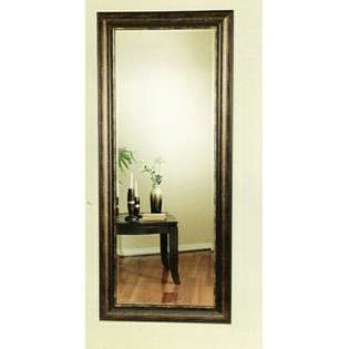 Coaster Black and silver finish leaning / wall mirror 