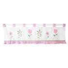 My Baby Sam Curtain Valance, Ticked Pink