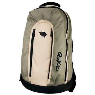 QNKKI 17 Laptop Backpack in Lily Green and Sand 