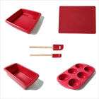 Silicone Solutions Burgundy Bakeware Set (8 Pieces)