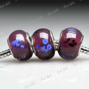   Murano lampwork Glass Bead Fit European Charm Bracelet Necklace LB0105