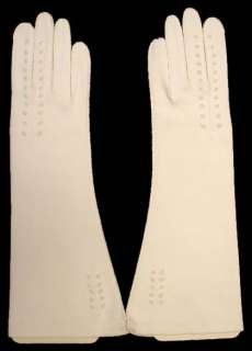 Vintage White New Duchess Gloves Size 6 ½ 1950’S  