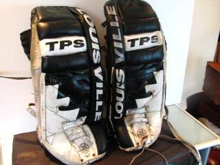 Ice Hockey Goalie Pads, Legs only 27 Louisville TPS 900  
