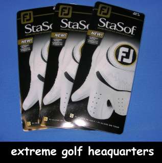 Footjoy Mens StaSof Golf Gloves Choose Size for Right Handed Golfers 