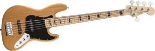   Jazz Bass V 5 String Electric Bass Guitar Natural 717669996017  
