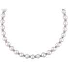 Jewelrydays 5.5mm Pearls With 14Kt. White Gold Beads. 18 Inch Cultured 