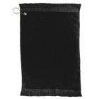 augusta sportswear fingertip towel with grommet hook black one size