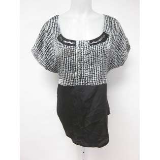 BCBGeneration NWT BCBGENERATION Black White Polka Dot Studded Trim 