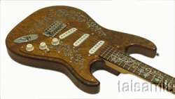 Inlaid Strat style electric guitar ,Solid Burl Maple SE155  