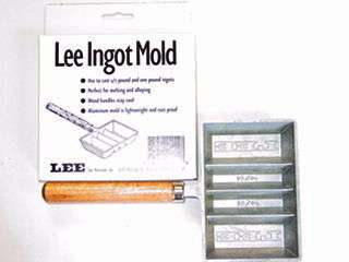 Lee Ingot Mold, made of rustproof aluminum mold casts 1/2 and 1 lb 