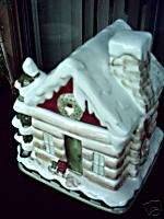Winter Holiday Lodge Large Cookie Jar Jay Ceramic New  